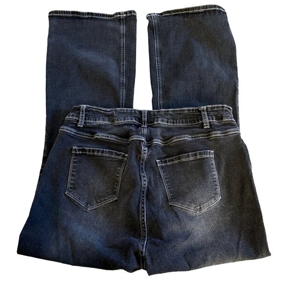 Bloom Chic Women's Sz 16 Washed Black Boot Cut Jeans - Picture 4 of 5